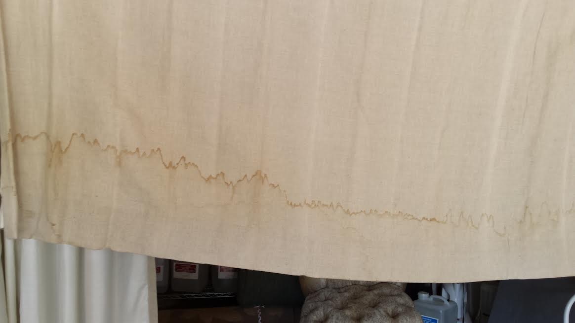 Cleaning Water Stained Drapes