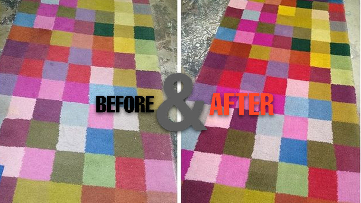 carpet color restoration before and after
