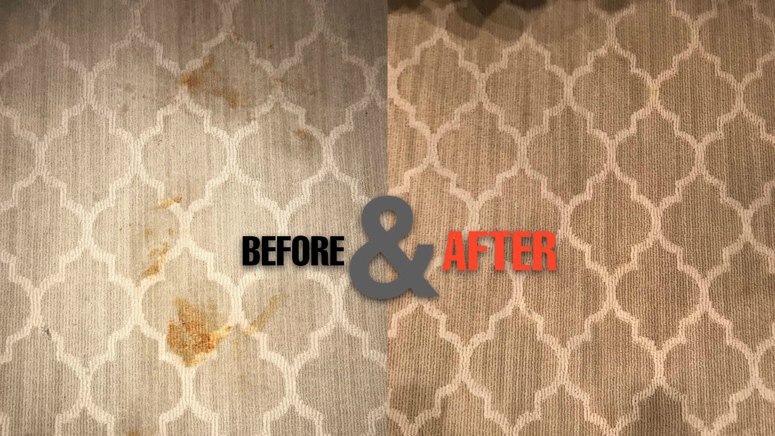food stain removal from carpet before and after