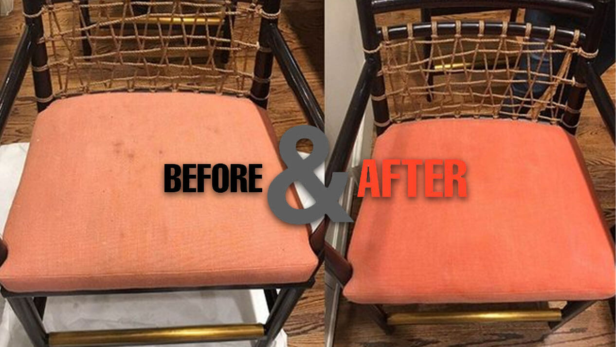 restoring color to fabric before and after
