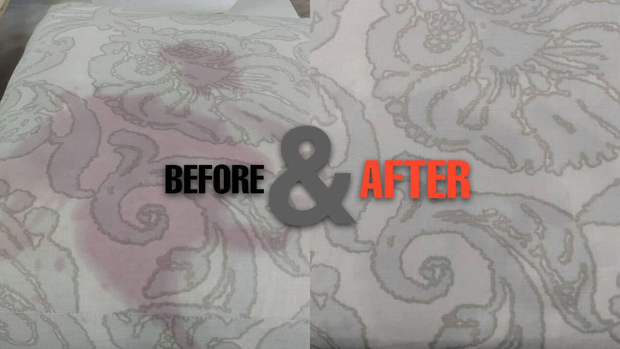 upholstery stain removal before and after